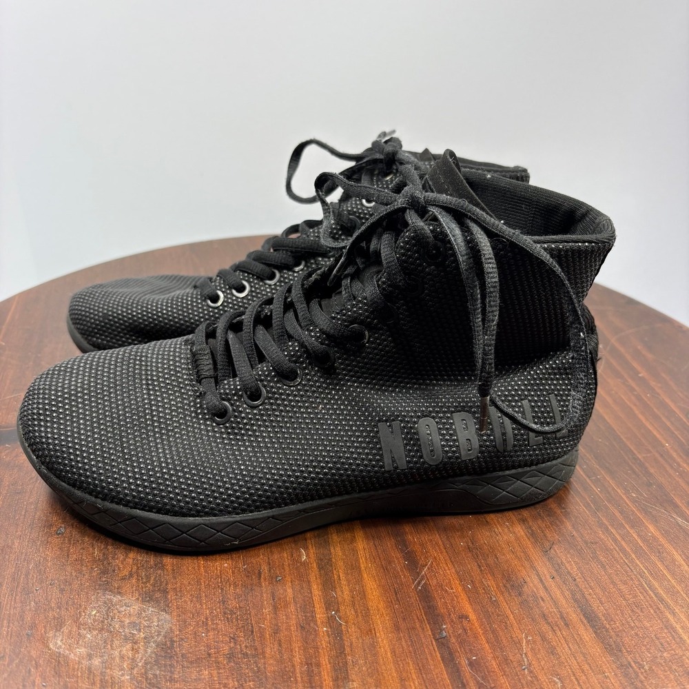 Nobull Outwork High-Top Shoes UNISEX 6.5-7 Mens 7.5-8 Womens  Black Trainers Gym